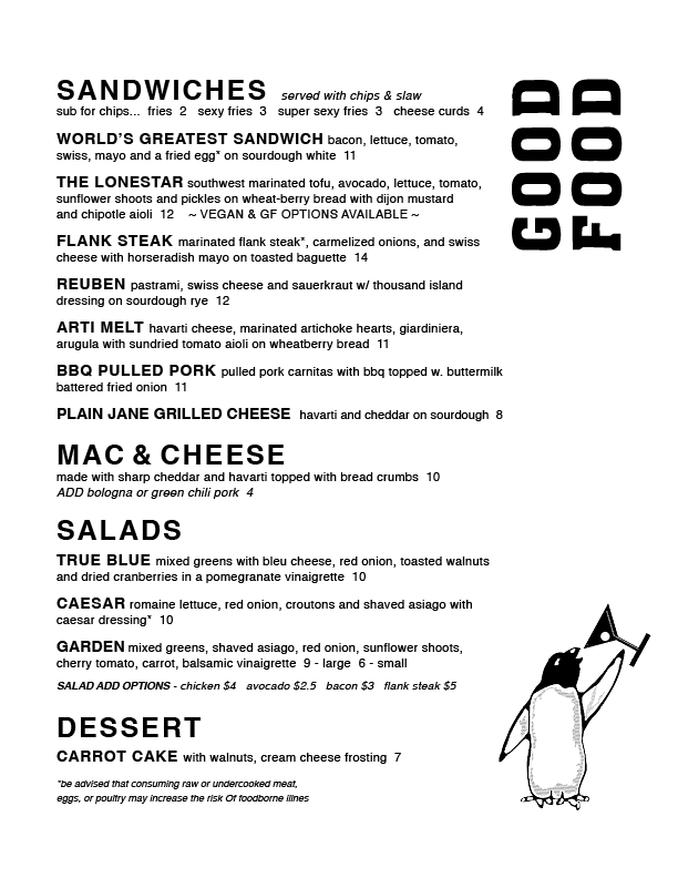 Menu — Mickey's Madison